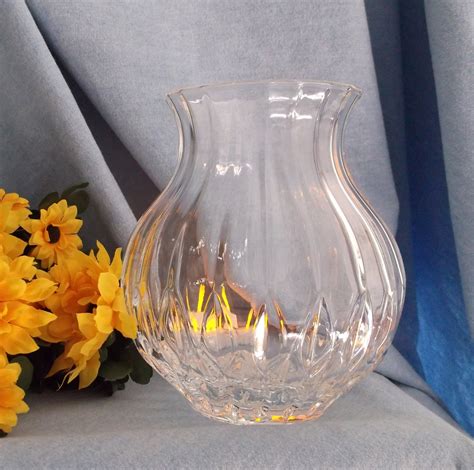 Bretagne Crystal Vase Gracefully Shaped Free Shipping Home