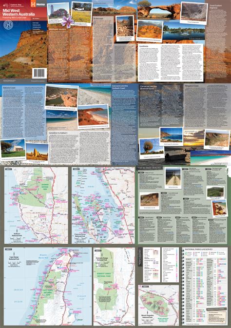 Mid West Western Australia Map Hema Maps Online Shop