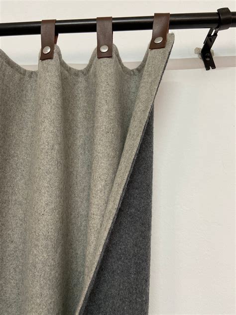 Window And Door Curtains In Lovely Wool Felt Fabric These Curtains
