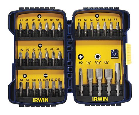 Irwin Screwdriver Bit Set 33 Pieces 14 Shank 3mja23057017 Grainger