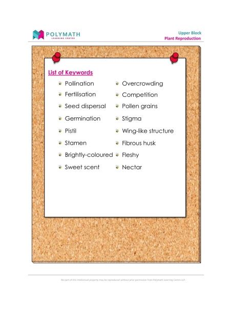 Detailed marking scheme to highlight keywords and. PSLE Science Guide