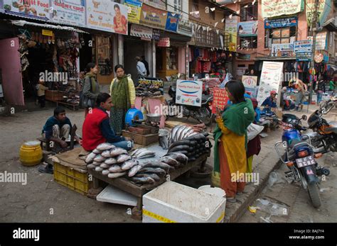 Market In Kathmandu Stock Photo Alamy