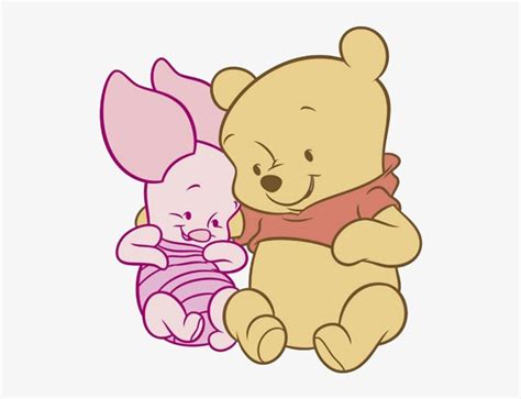 Baby Piglet Pooh Hug 7rtmcl Clipart Winnie The Pooh Colouring Free