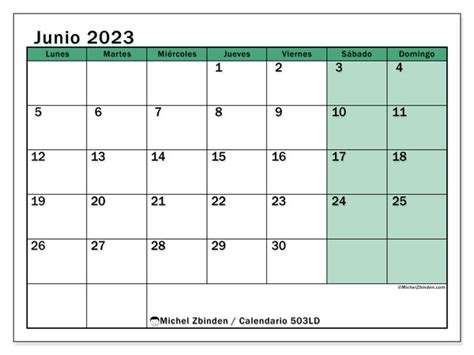 Calendario Junio De Para Imprimir Ld Michel Zbinden Co