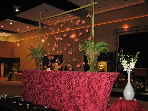 Hanging Floral Bamboo Backdrop Event Planning Backdrops Floral