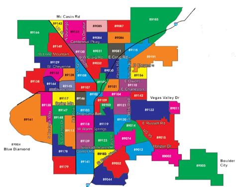 Downtown Las Vegas Zip Code Map United States Map