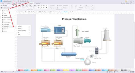 How To Draw A Process Flow Diagram In Visio Edrawmax