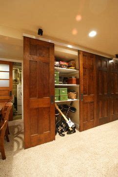 Sturdy shelving is a must for bin and box storage. Unique Basement Design Ideas, Pictures, Remodel and Decor ...