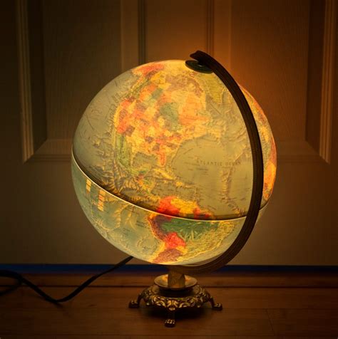 World Globe Lamplight Up Replogle World Globe12 Inches