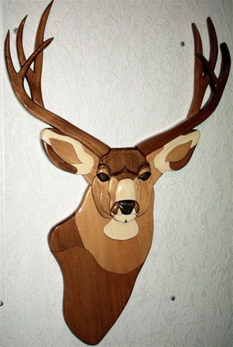 Mule Deer Intarsia Debbie Weindorf Intarsia Wood Art Intarsia
