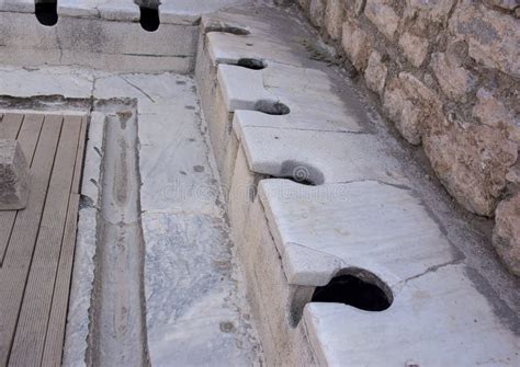 The Public Toilets Of Ephesus Editorial Photo Image Of Ancient