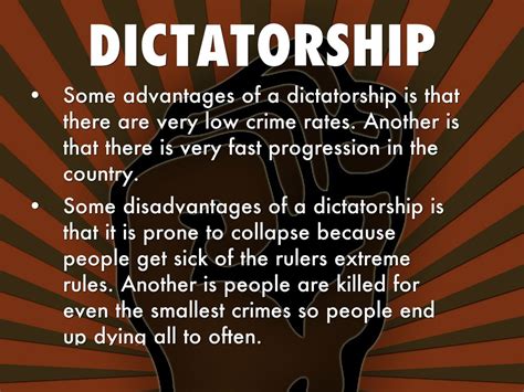 Advantages And Disadvantages Of Dictatorship Cafevienape