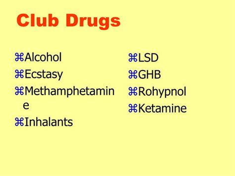 Ppt Club Drugs Powerpoint Presentation Free Download Id5409361