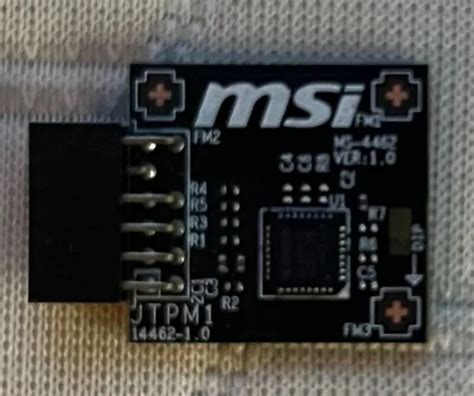 MSI TPM 2 0 Trusted Platform 12 Pin SPI Motherboard Module MS 4462