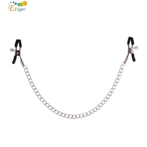 New Sexy Toy Nipple Clamps Chain Set Masturbation Clamps With 1pcs