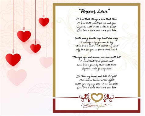 Love Forever Poem Love Poem Love Poems Digital Poem Anniversary Gift Romantic Poem Wedding