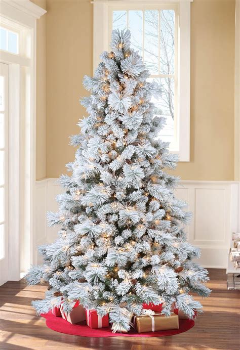 Maybe you would like to learn more about one of these? Holiday Time 7.5' Flocked Pre-Lit Christmas Tree - White ...