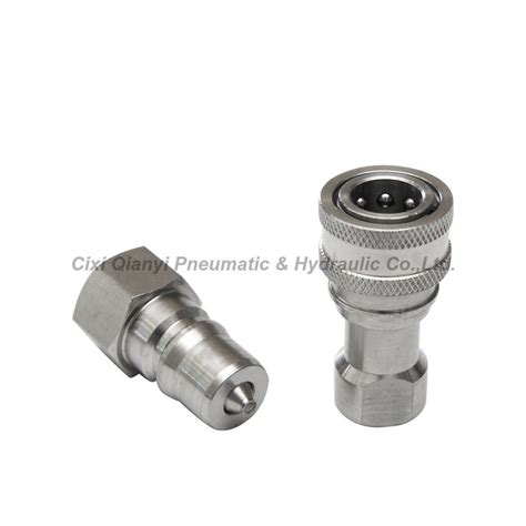 Zinc Plated Hydraulic Quick Disconnect Couplings Carbon Steel