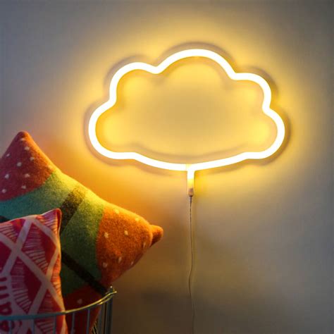 Neon Style Led Cloud Wall Light By Berylune
