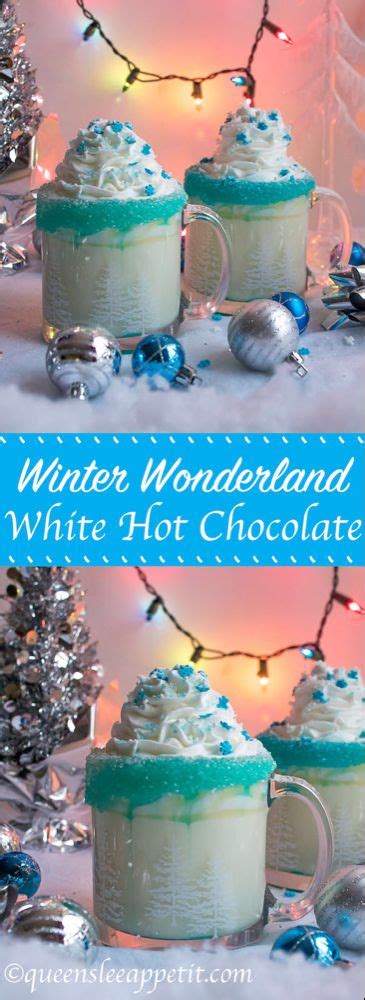 winter wonderland white hot chocolate ~ recipe queenslee appétit recipe white hot