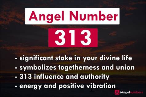 Angel Number 313 Meaning And Significance Angel Number Meanings
