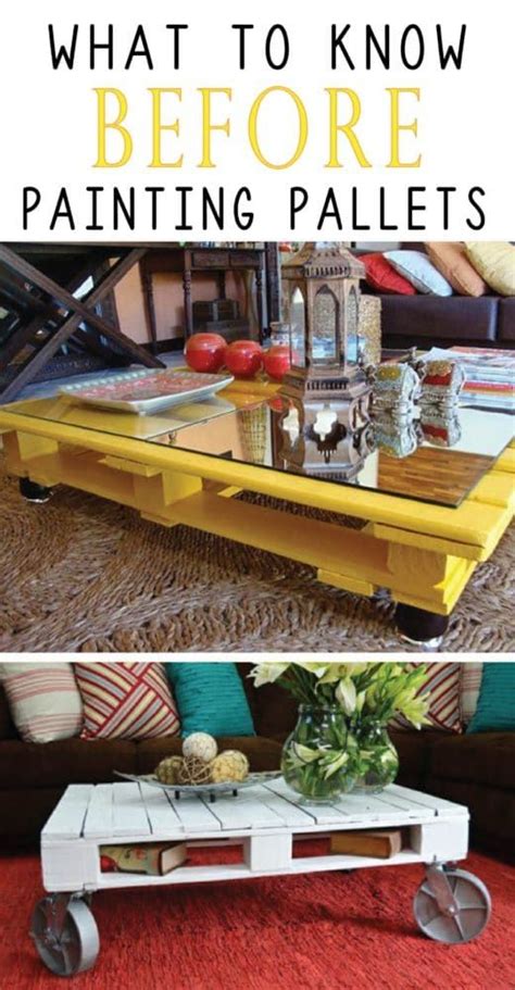What To Know Before Painting Pallets Painted Furniture Ideas Pallet