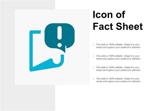 Icon Of Fact Sheet Powerpoint Presentation Pictures Ppt Slide