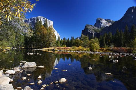 Картинка Йосемити Калифорния США Природа Парки Пейзаж Вода