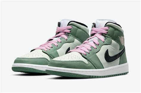 The Air Jordan 1 Mid Gets A Pretty Pink Lace Pop Sneaker Freaker
