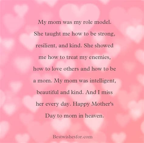 happy mother s day messages for mom in heaven best wishes