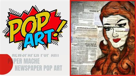 Pop Art Newspaper Pop Art Diy Newspaper Pop Art Painting Tutorial