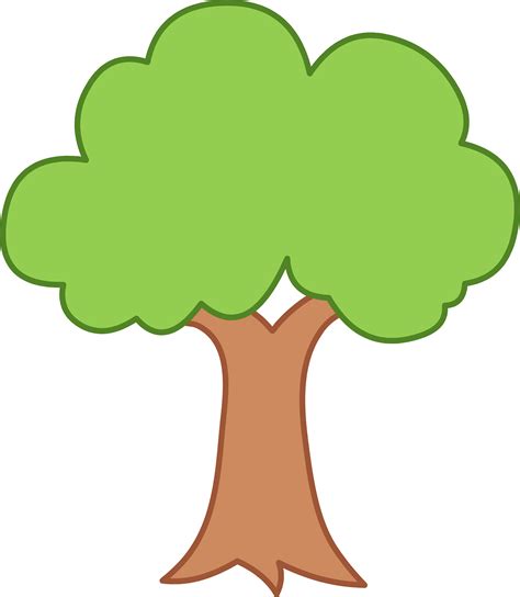 Simple Green Tree Design Free Clip Art