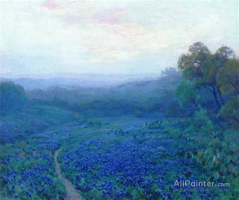 Julian Onderdonk Path Through A Field Of Bluebonnets Oil Painting