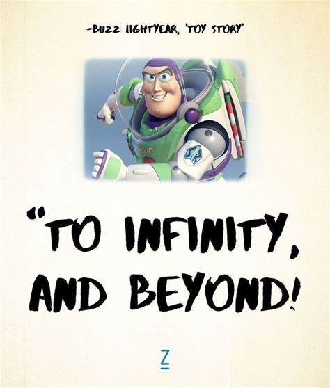 To Infinity And Beyond From Toy Story Pixar Movie Quotes Grad
