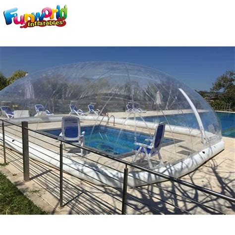 Source Customized Inflatable Swimming Pool Cover Tent Inflatable Pool