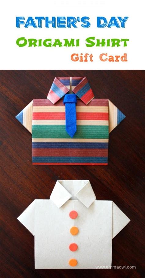 A father is a special part of all that's cherished in the heart. Father's Day Shirt Origami Card - PELITABANGSA .CA