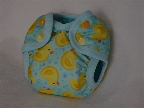 Two Newborn Aio Cloth Diapers With Ducks By Olinmade On Etsy