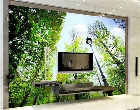 Custom 3d Wallpaper Natural Landscape Woods Background