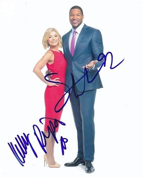 Kelly Ripa And Michael Strahan Signed Autographed 8x10 Photo Etsy