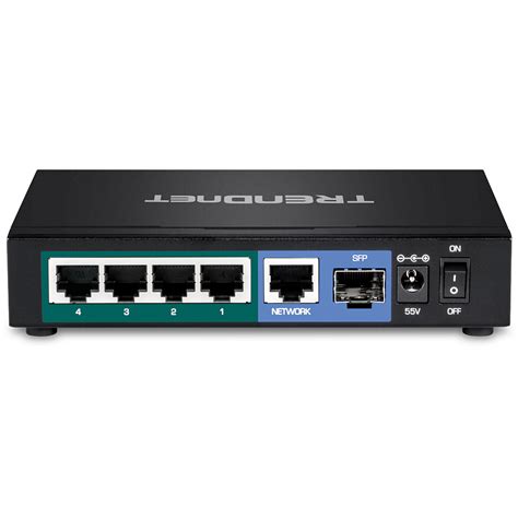 6 Port Gigabit Poe Switch Small Network Switch With Sfp Trendnet