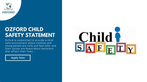 We Encourage Child Safe Environment Ozford Child Safety Statement