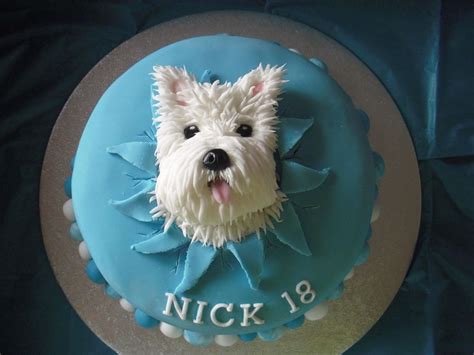 Westie Cake Dog Cakes Dog Cake Topper Fondant Dog