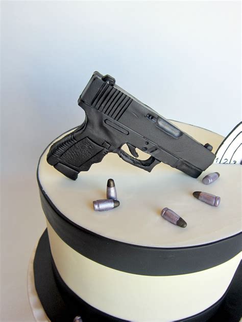 Delectable Cakes Glock Handgun Birthday Cake