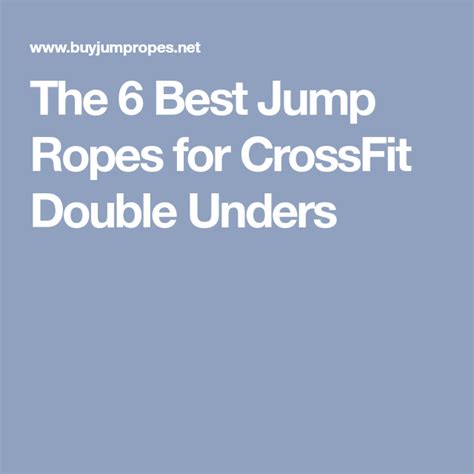 5 Best Jump Ropes For Crossfit Double Unders 2020 Best Jump Rope Double Unders Crossfit