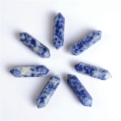 G28759 Blue Spot Jasper Gemstone Rock Crystal Healing Double Etsy