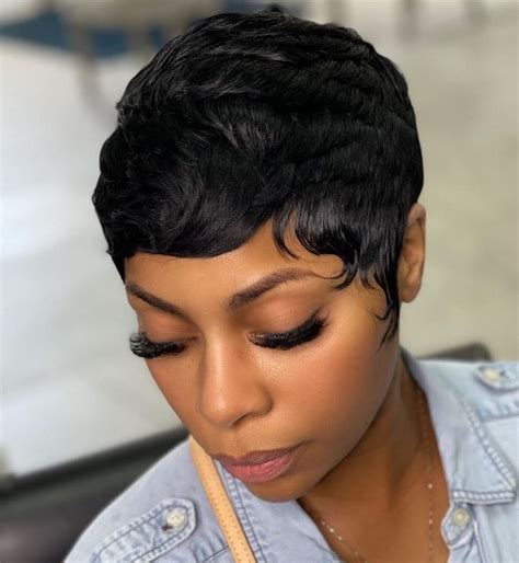 Perfect Pixie Weave With Waves Short Quick Weave Hairstyles Short