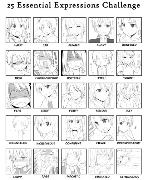 25 essential expressions anime faces expressions drawing expressions anime drawings tutorials