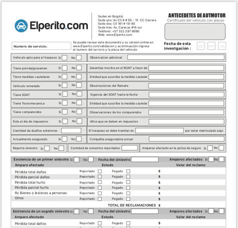 Check List De Vehículos Descargue Y Compare Contra El Peritaje De