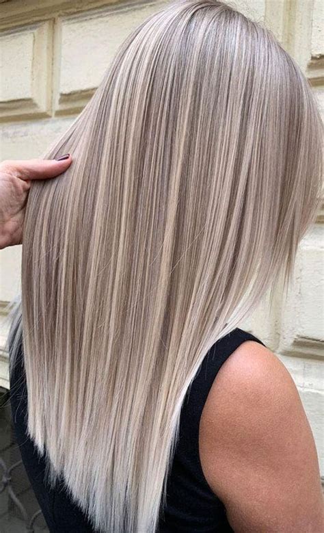 Luxury Balayage Highlight Light Ash Blonde Platinum Human Hair