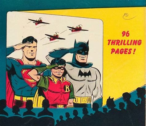 Batmanrobinsuperman American Comics Comic Book Cover Batman Robin